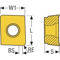 セコ・ツールズ・ジャパン セコ フライス その他インサート F40M ACET150612TL-M14 1セット(10個) 486-9325（直送品）