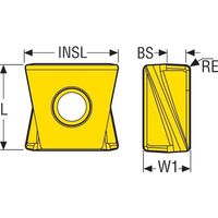 セコ フライス サイドカッター335.18/25用インサート MP2501 XNHQ140731TN4-M11 1セット(10個)（直送品）