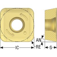 セコ・ツールズ・ジャパン セコ フライス 金型用インサート MS2500 SPKT180630TN-M14 1セット(10個)（直送品）