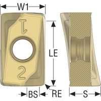 セコ・ツールズ・ジャパン セコ フライス ダブルターボミル用インサート MP2501 ZOMX160716TR-M12 1セット(10個)（直送品）