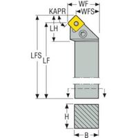 セコ・ツールズ・ジャパン セコ 旋削 ISO標準ホルダー PSSNL2020K12 1個 488-8134（直送品）