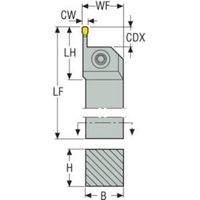 セコ・ツールズ・ジャパン セコ 旋削 MDTホルダー CFIL2525M05 1個 489-7646（直送品）
