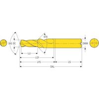 セコ・ツールズ・ジャパン セコ ドリル 超硬ソリッドドリル SD203A-C45-6.8-21-10R1 1個 483-5693（直送品）