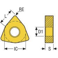 セコ・ツールズ・ジャパン セコ 旋削ISOネガインサート(超硬/サーメット) TP25 WNMG080408-M3 1セット(10個)（直送品）