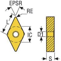 セコ・ツールズ・ジャパン セコ 旋削ISOネガインサート(超硬/サーメット) TP2501 DNMG150412-MF2 1セット(10個)（直送品）