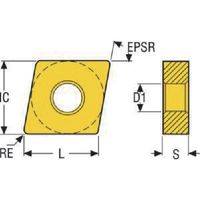 セコ・ツールズ・ジャパン セコ 旋削ISOネガインサート(超硬/サーメット) TK1501 CNMG160616-MR7 1セット(10個)（直送品）