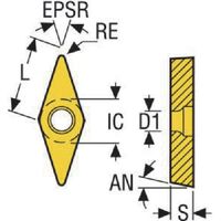 セコ・ツールズ・ジャパン セコ 旋削ISOポジインサート(超硬/サーメット) TP3501 VBMT160408-MF2 1セット(5個)（直送品）