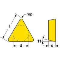 セコ・ツールズ・ジャパン セコ 特別用途旋削インサート 超硬 TP3501 TPUN160308 1セット(10個) 484-2175（直送品）