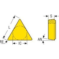 セコ・ツールズ・ジャパン セコ 特別用途旋削インサート 超硬 TP2501 TPMR160304-M3 1セット(10個) 483-5911（直送品）
