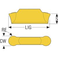 セコ・ツールズ・ジャパン セコ 旋削 MDT溝入れ用インサート CP500 LCMF1606M0-0600-MP 1セット(10個)（直送品）