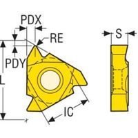 セコ・ツールズ・ジャパン セコ 旋削用 ねじ切り用インサート CP500 16ERAG60 1セット(2個) 483-1197（直送品）