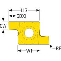 セコ・ツールズ・ジャパン セコ 旋削用 溝入れ用インサート CP500 10EAL2.5FA 1セット(2個) 508-9495（直送品）