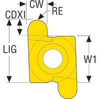 セコ・ツールズ・ジャパン セコ 旋削用 溝入れ用インサート CP500 10ER1.2R 1セット(2個) 509-7407（直送品）