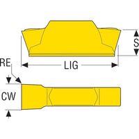 セコ 旋削用 MDT溝入れ CBNインサート CBN200 LCGN160504-0500S-LF 1セット(2個)（直送品）