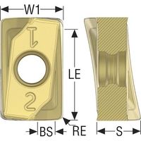 セコ・ツールズ・ジャパン セコ フライス ダブルターボミル用インサート MP1501 ZOMX160708TR-M12 1セット(10個)（直送品）