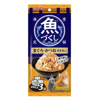 いなば 魚づくし 猫用 まぐろ・かつお ささみ入り（60g×3袋）6袋 キャットフード パウチ
