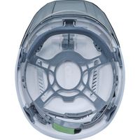 DIC 超軽量 透明バイザーヘルメット(シールド面付) AA23ーCSV KP 白/グリーン AA23-CSV-HA8-KP-W/G 1個（直送品）