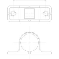 トラスコ中山 TRUSCO 樹脂サドルバンドガス管用20A NTGS-20GP 1個 523-7841（直送品）