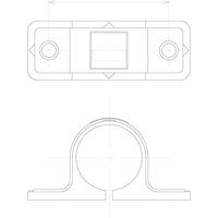 トラスコ中山 TRUSCO 樹脂サドルバンドVP管用20A NTGS-20VP 1個 523-7836（直送品）