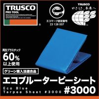 トラスコ中山 TRUSCO エコブルーターピーシート#3000 幅3.6mX長さ3.6m TP-3636A 1枚 555-5614（直送品）