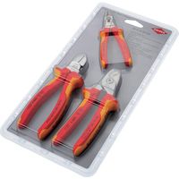 KNIPEX 絶縁工具3点セット(ニッパー2種類、ケーブルカッター) 003130BKV02 1セット(3丁) 553-6173（直送品）
