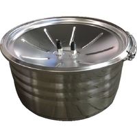 スギヤマゲン 真空保管容器 ハイバキューム缶・キミツ 10L 010-SS 1缶 554-2457（直送品）