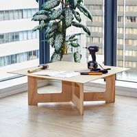 トラスコ中山 TRUSCO ペケ台 イージーワークスタンド900mm角×高さ350mm EASYLEG-3590SET 1セット（直送品）