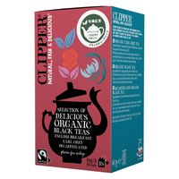 CLIPPER（クリッパー） オーガニックフェアトレードティー ブラックティー3種アソート 1セット（1箱（18バッグ入） ×2）
