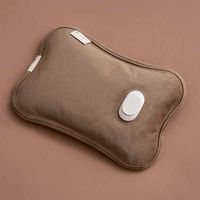 ライフオンプロダクツ カバーなしで使える 蓄熱式湯たんぽ モカ LCAWA007-MO 1台