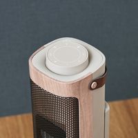 ライフオンプロダクツ タワー型セラミックファンヒーター&ファンー グレージュウッド LCAWA006-GW 1台