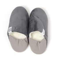 【LAKOLE/ラコレ】 2WAYバブーシュ チャコール L（25～27cm）