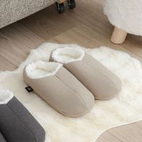 【LAKOLE/ラコレ】 ツイードスリッパ ベージュ（～27.5cm）