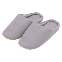 帆布スリッパ ライトグレー M（23～25cm） 1セット（1足×2） LAKOLE/ラコレ