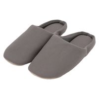 【LAKOLE/ラコレ】 帆布スリッパ ダークグレー M（23～25cm） 1セット（1足×2）