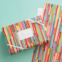 【クリスマス】ヘッズ カラフルアート包装紙ー1COA-1W1袋（50枚）