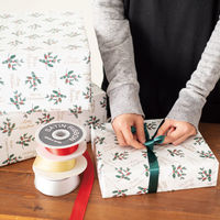 【クリスマス】ヘッズ クリスマスヒイラギ包装紙ー1XH-1W1袋（50枚）