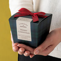 【クリスマス】ヘッズクリスマスグリーンリボン付キューブボックスXGR-GSQ1袋（20枚）