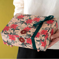 【クリスマス】ヘッズポインセチアギフトボックスーMXPO-GM1袋（10枚）