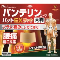 【アウトレット】バンテリンコーワパットEXホット 大判サイズ 7枚 2箱セット 興和  貼り薬 痛み止め 温感 腰痛 肩こり痛【第2類医薬品】