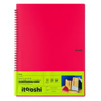 プラス イトオシ ツインリング型ファイル A4 1ポケットタイプ レッド 91810 1冊