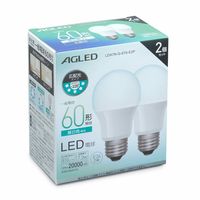 アイリスオーヤマ LED電球 E26 広配光 60形相当 昼白色 2個セット(20000時間) LDA7N-G-6T6-E2P 1箱(2個入)