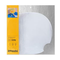 プラス イトオシ うちわカバー PP製 クリアー 中身がよく見えるタイプ 91246 1枚