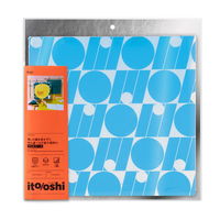 プラス イトオシ うちわケース PP製 片面不透明 ポケット付 スカイブルー 91477 1枚