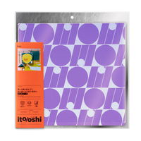 プラス イトオシ うちわケース PP製 片面不透明 ポケット付 パープル 91474 1枚