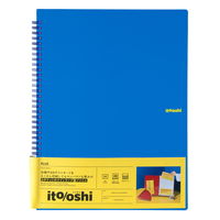 プラス イトオシ ツインリング型ファイル A4 2ポケットタイプ ブルー 91821 1冊