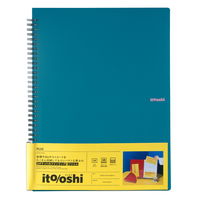 プラス イトオシ ツインリング型ファイル A4 2ポケットタイプ グリーン 91823 1冊