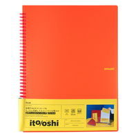 プラス イトオシ ツインリング型ファイル A4 2ポケットタイプ オレンジ 91826 1冊