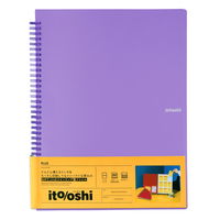 プラス イトオシ ツインリング型ファイル A4 9ポケットタイプ パープル 91834 1冊