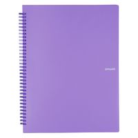 プラス イトオシ ツインリング型ファイル A4 1ポケットタイプ パープル 91814 1セット(1冊×5) A4サイズ対応