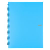 プラス イトオシ ツインリング型ファイル A4 2ポケットタイプ スカイブルー 91827 1セット（1冊×5）